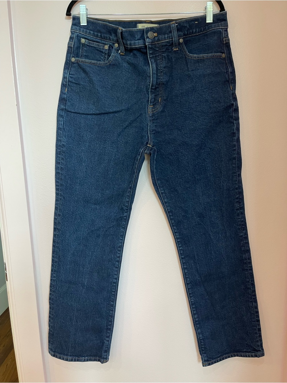 Madewell Men's Straightβ Dark Blue Denim Jeans
